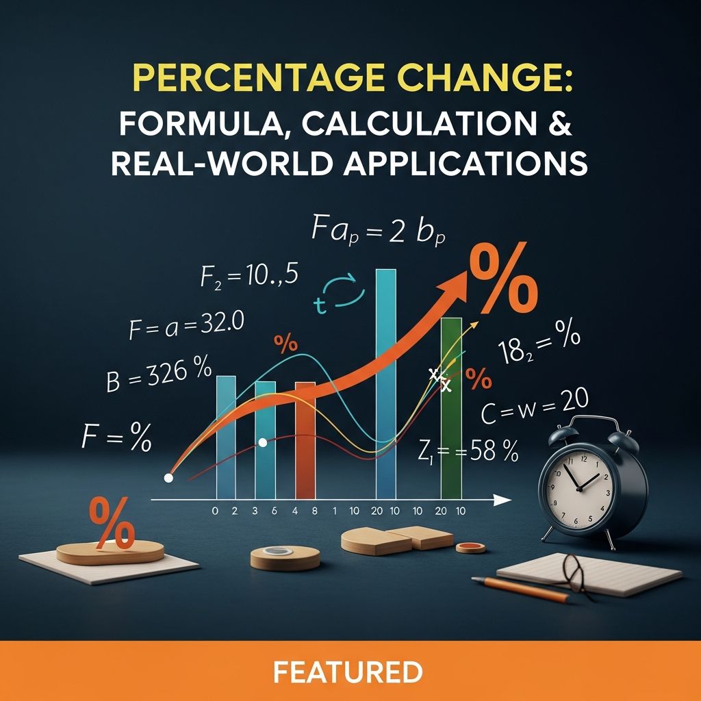Master percentage change calculations with formulas, examples, and practical applications in finance and investing.