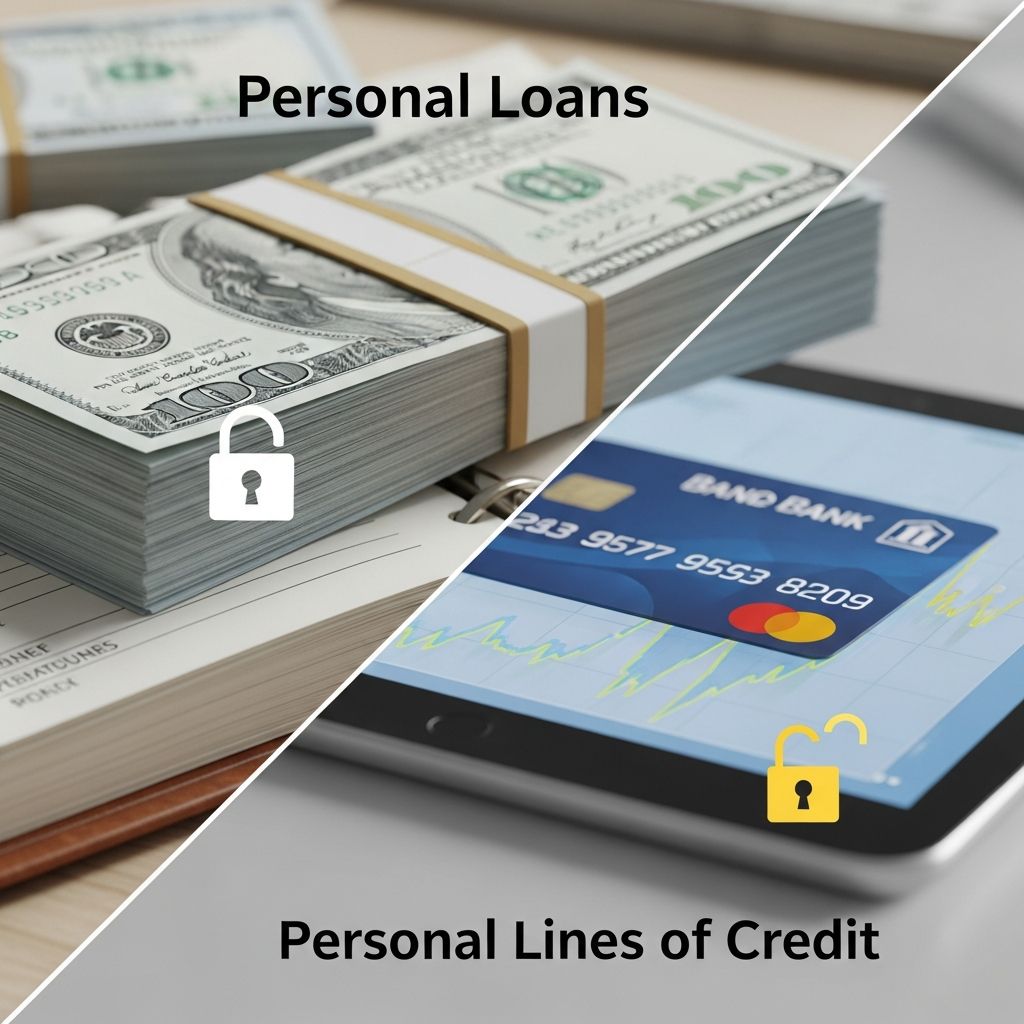 Understand the key differences between personal loans and lines of credit to choose the right borrowing option.