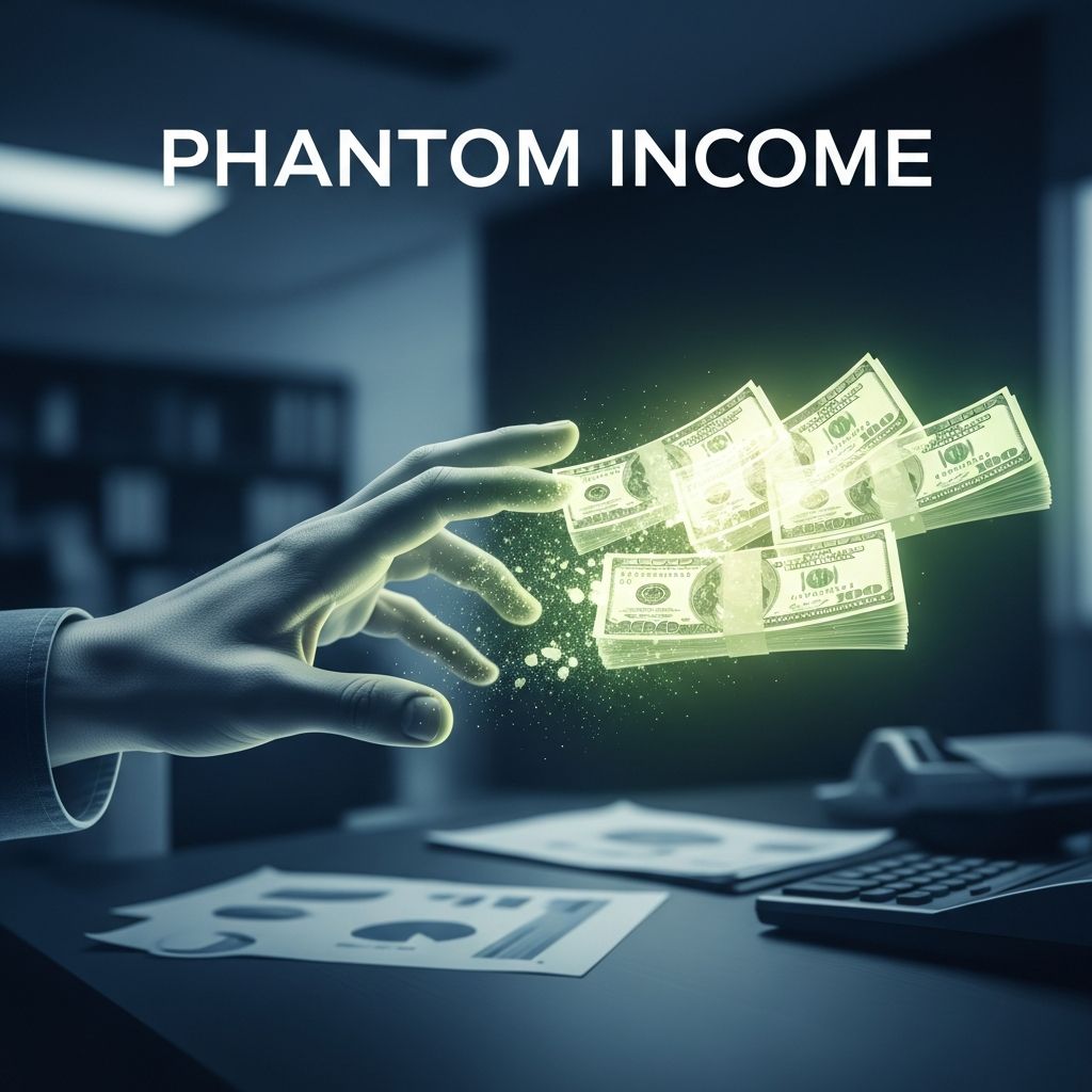 Understanding phantom income and how to manage unexpected tax liability on unreceived earnings.