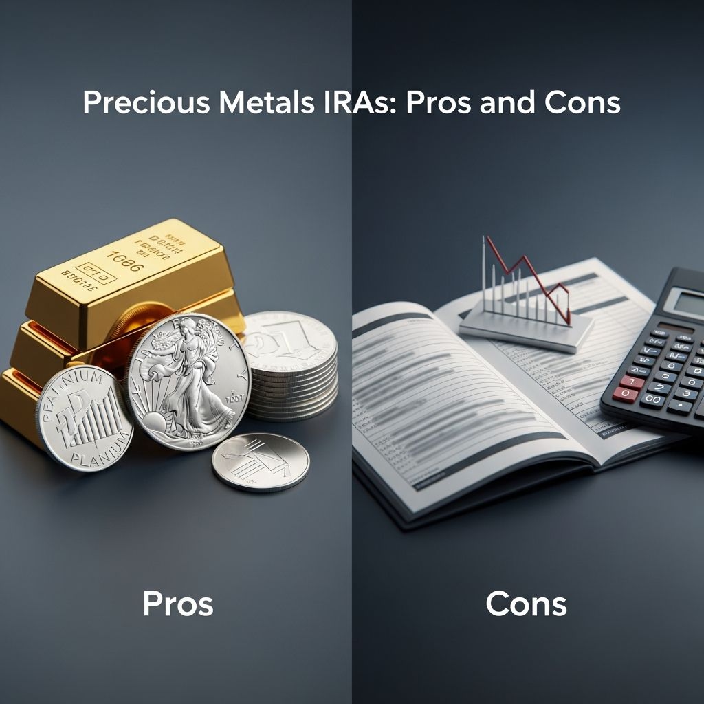 Explore the advantages and disadvantages of investing in precious metals through self-directed IRAs for retirement.