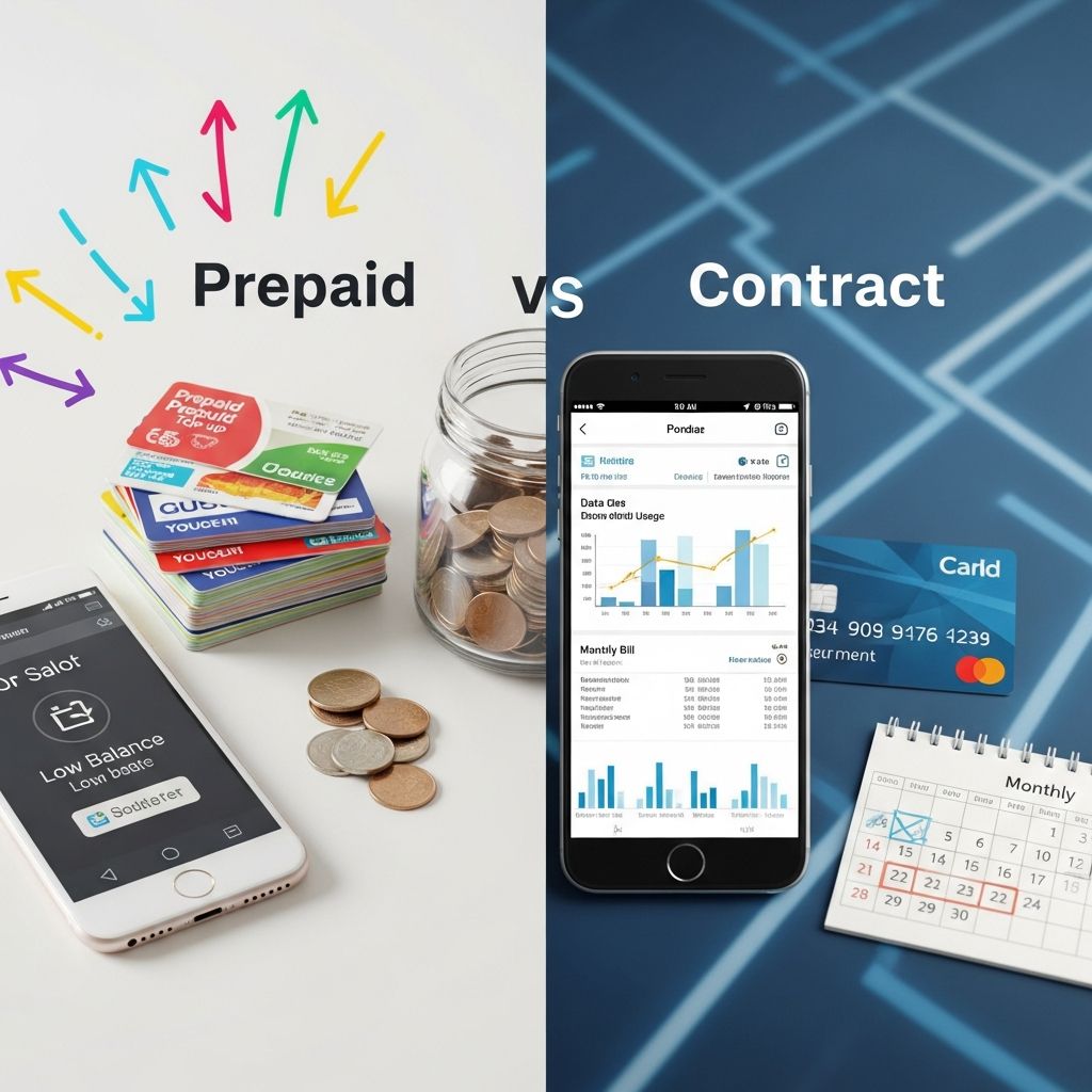 Compare prepaid and contract cell phone plans to find the best option for your needs and budget.