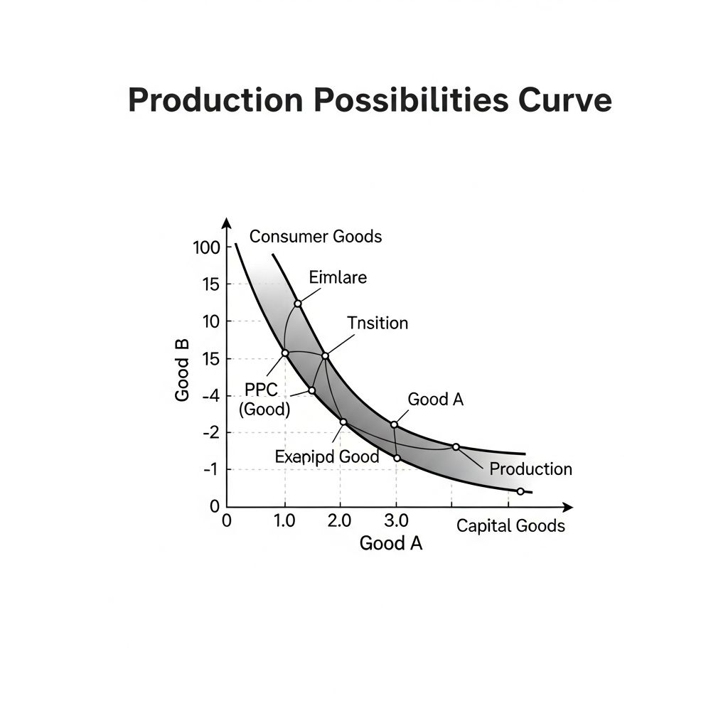 Master the Production Possibilities Curve: Learn how economies allocate scarce resources efficiently.