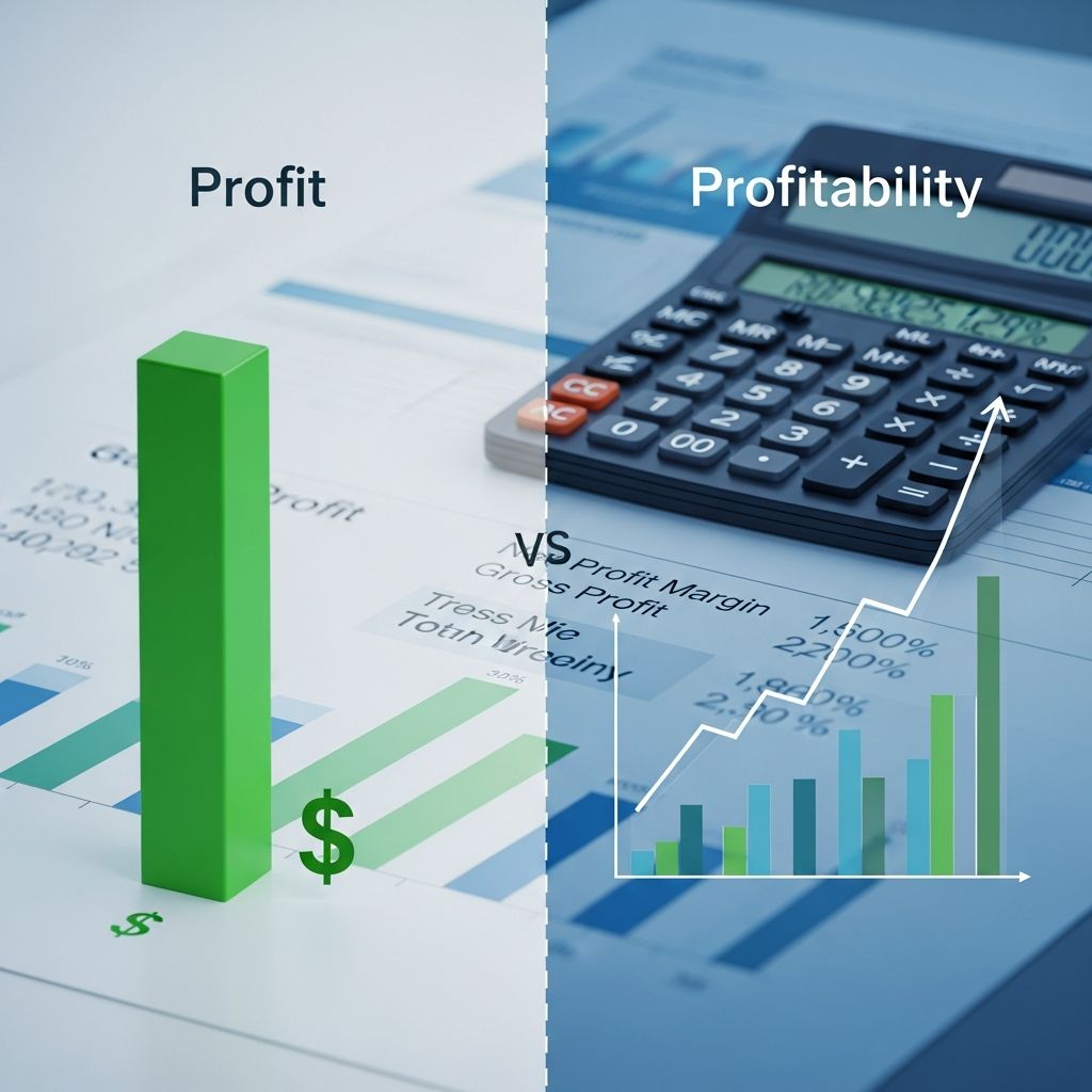 Understand the critical distinctions between profit and profitability in business financial analysis.