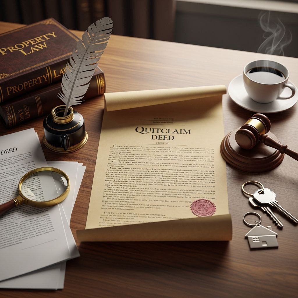 Complete guide to quitclaim deeds: understand transfers, benefits, risks, and when to use them.