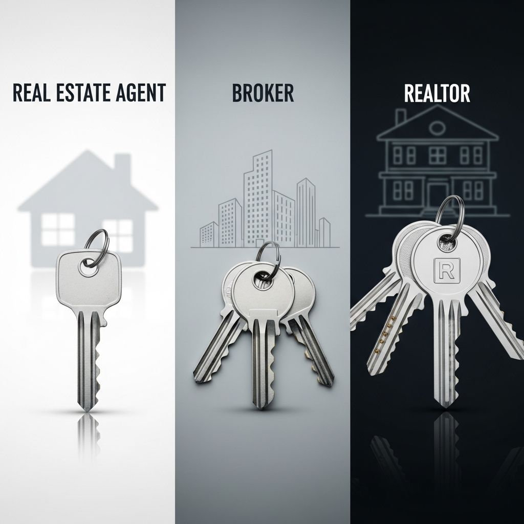 Understand the distinctions between real estate agents, brokers, and realtors in your property transactions.