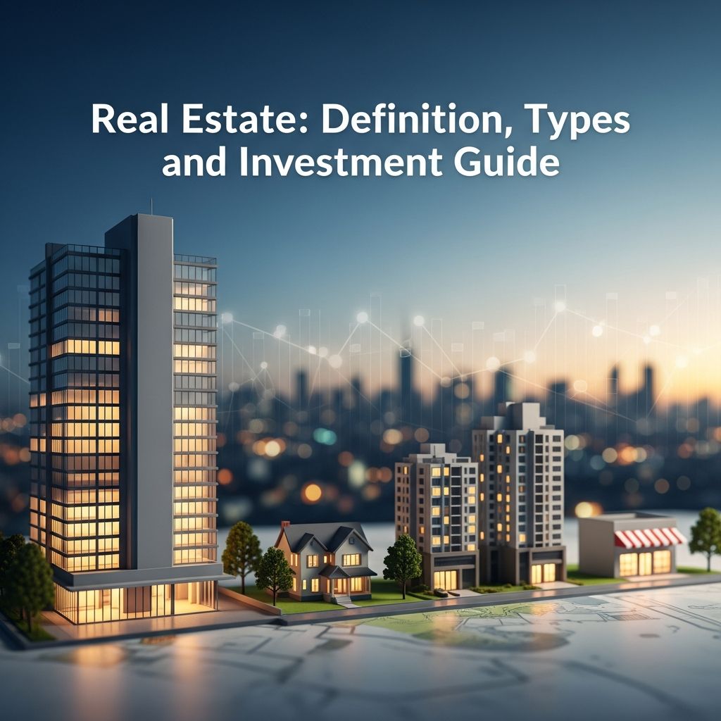 Comprehensive guide to real estate: types, investment strategies, and market fundamentals.