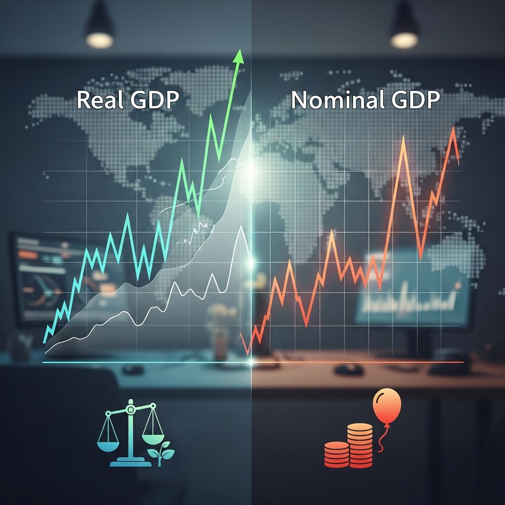 Understanding the critical differences between real and nominal GDP for accurate economic analysis.
