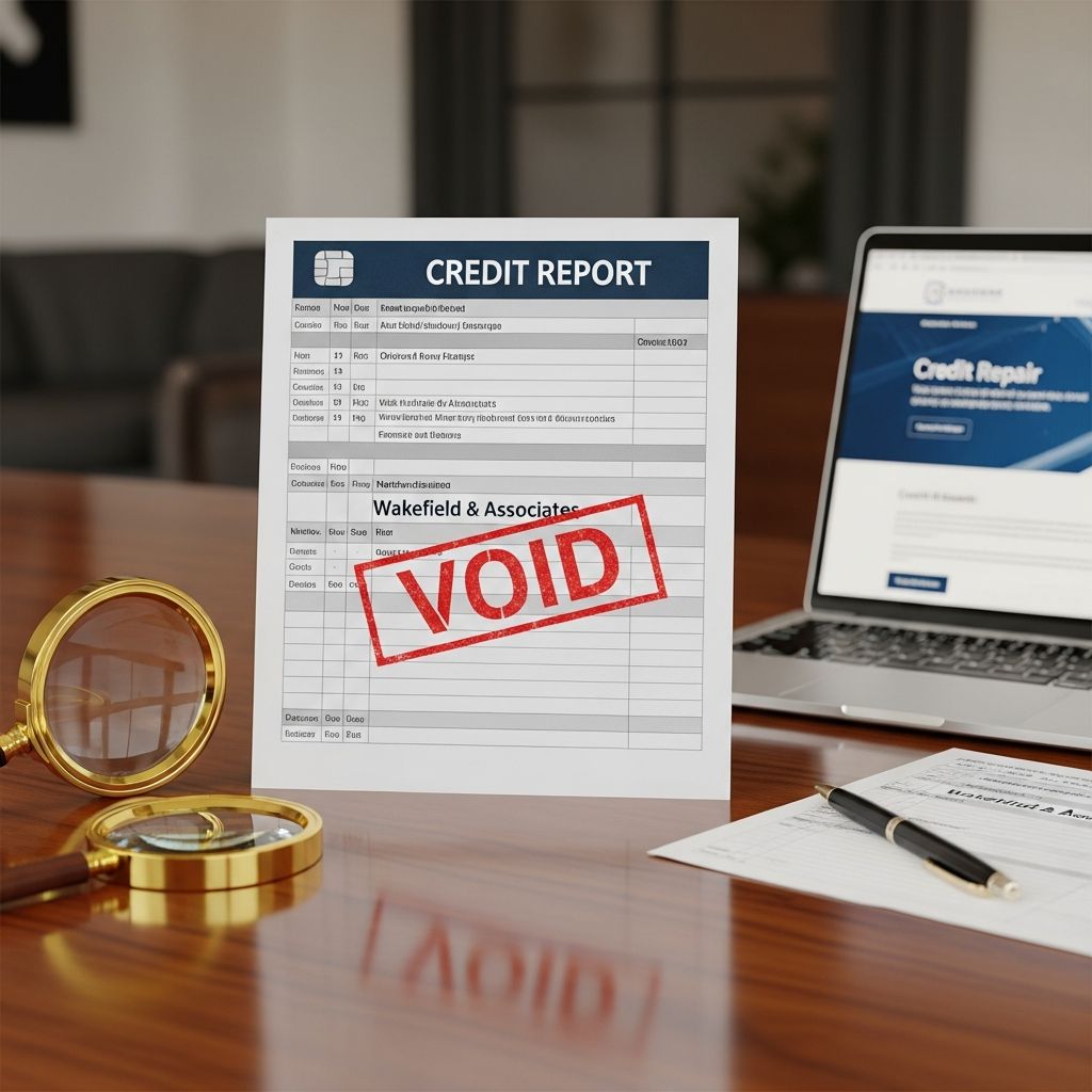 Effective strategies to remove Wakefield & Associates collections from your credit report permanently.