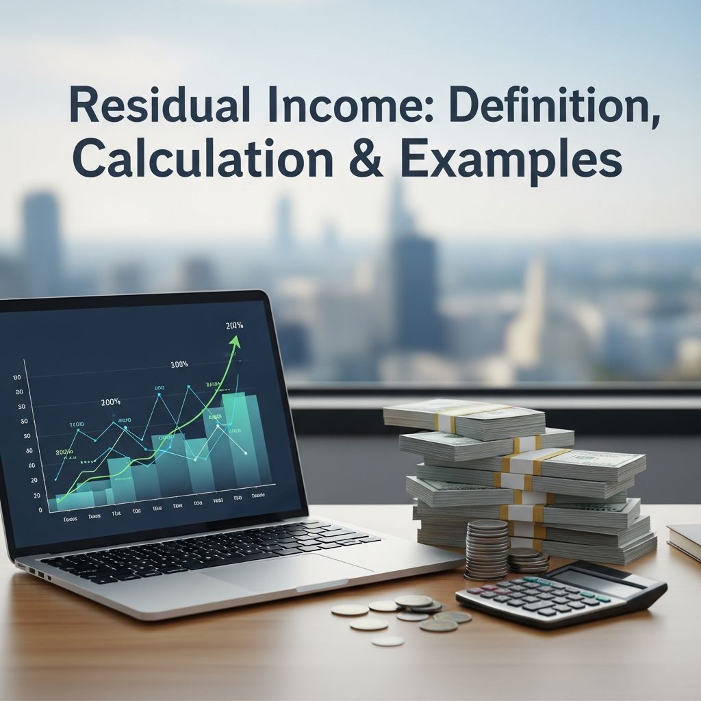 Master residual income: Learn how to calculate earnings after all expenses and debts.