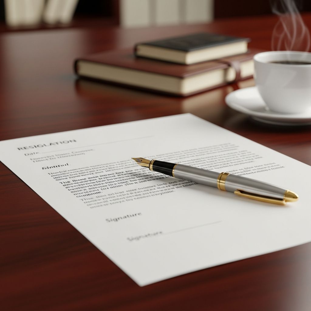 Master the art of resigning professionally with our comprehensive guide to writing resignation letters.