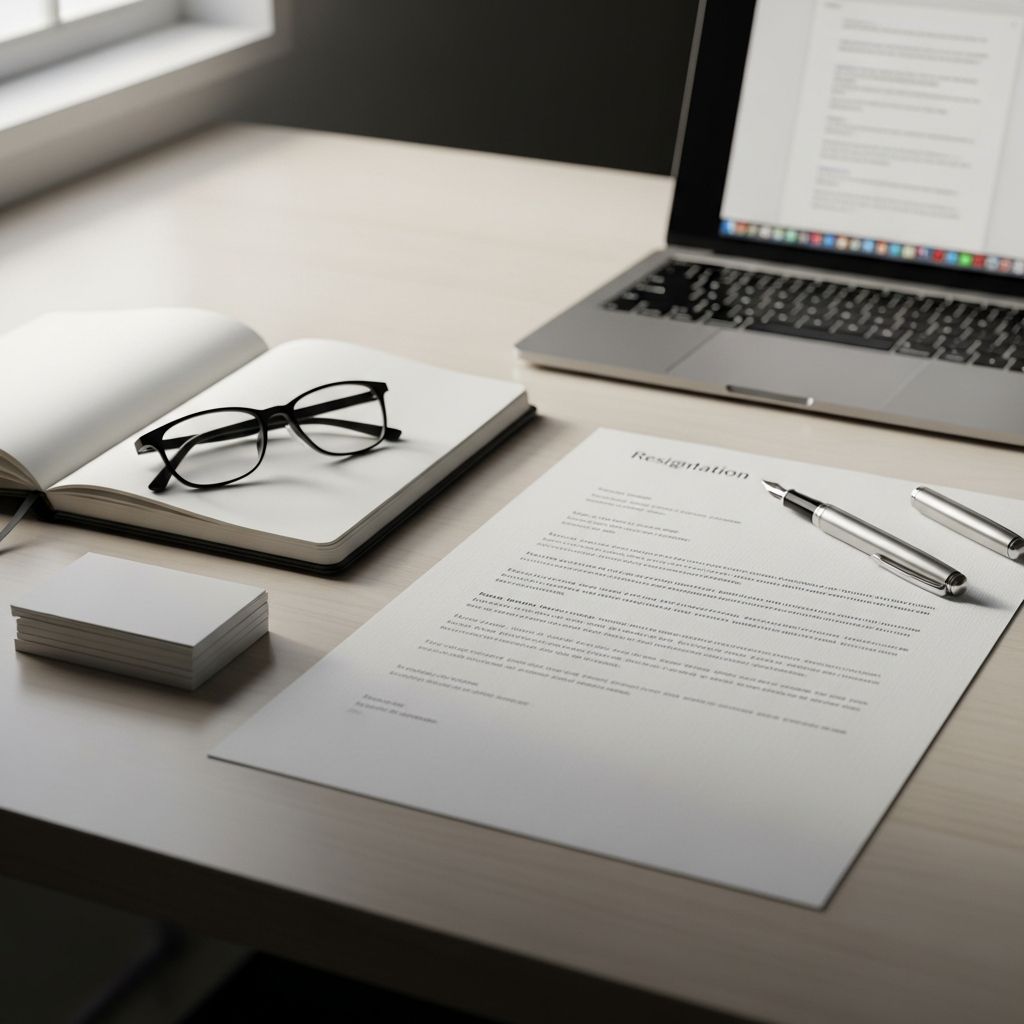Master the art of resigning professionally with templates and expert tips.
