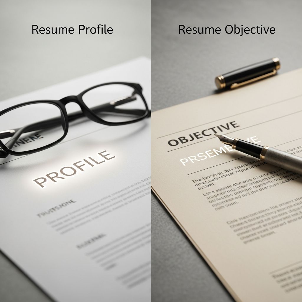 Understand when to use a resume profile versus objective to optimize your job application strategy.