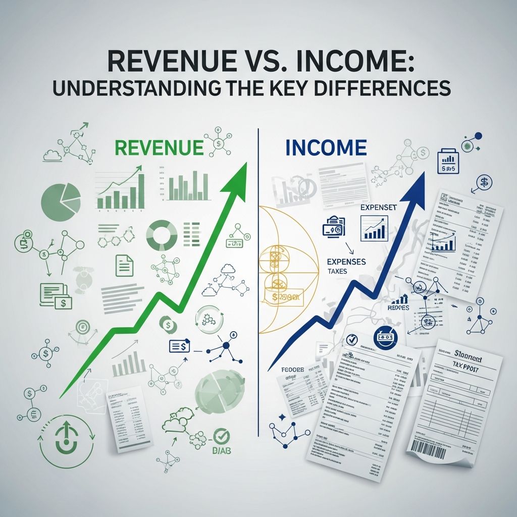 Learn the critical distinction between revenue and income in financial reporting.