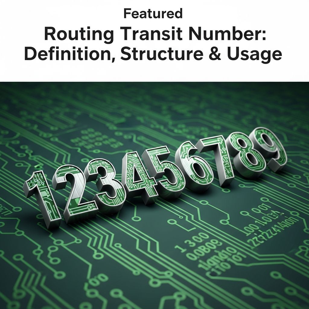 Complete guide to routing transit numbers: what they are, how to find them, and why they matter for financial transactions.