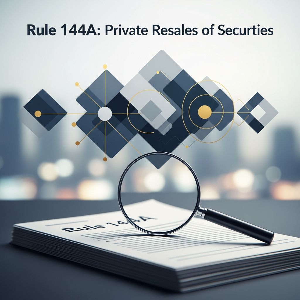 Understanding Rule 144A: How qualified institutional buyers trade restricted securities efficiently.