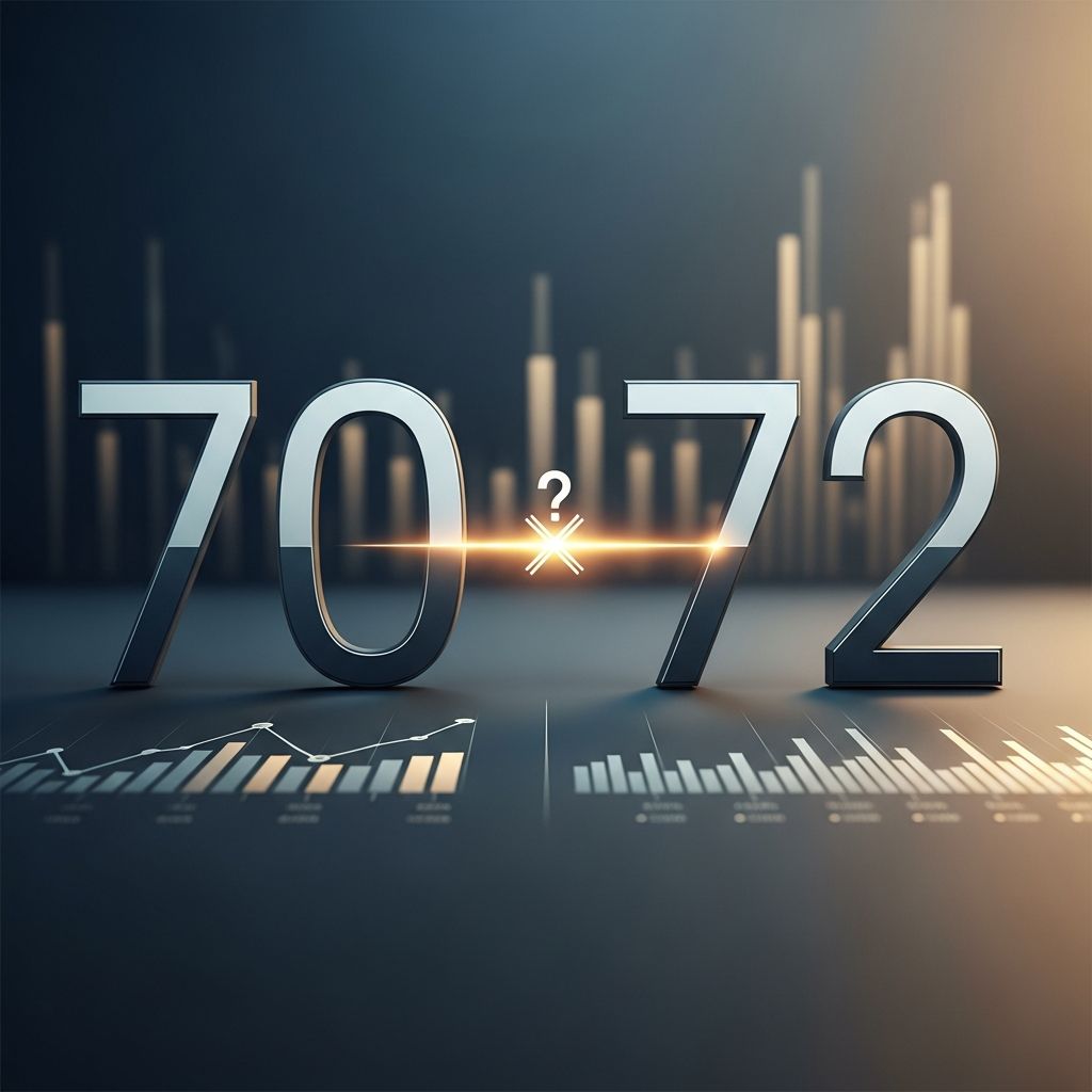 Understand the key differences between Rule of 70 and Rule of 72 for investment planning.