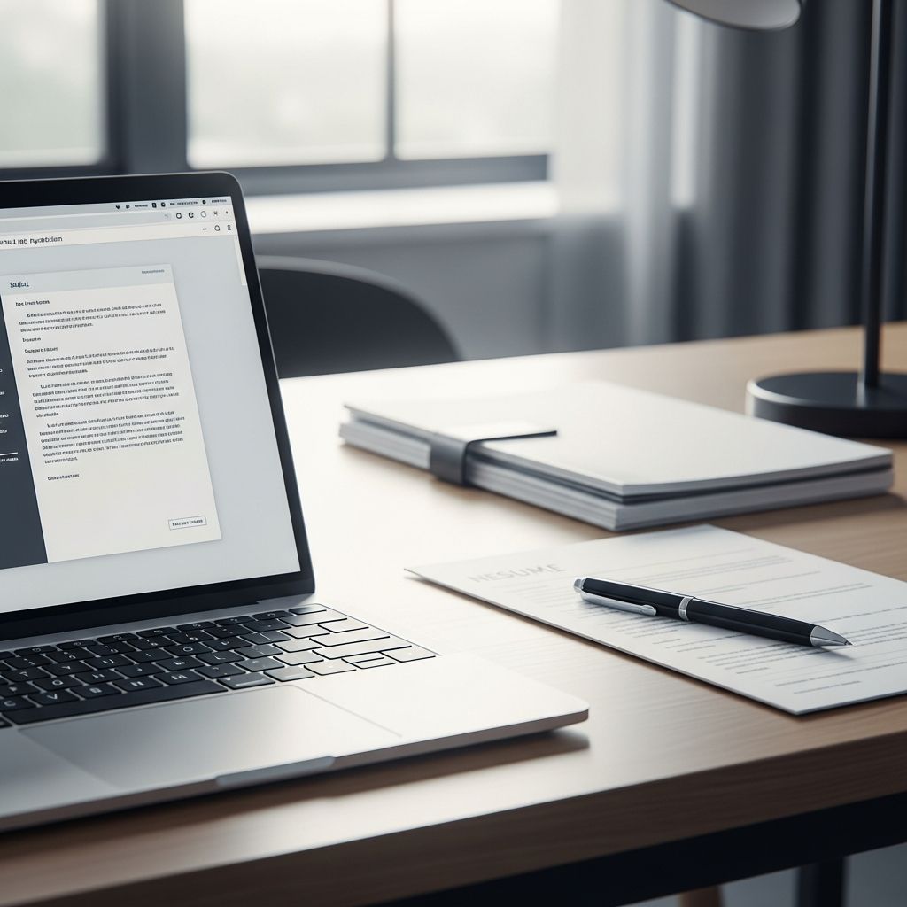 Master the art of crafting professional job application emails with templates and examples.