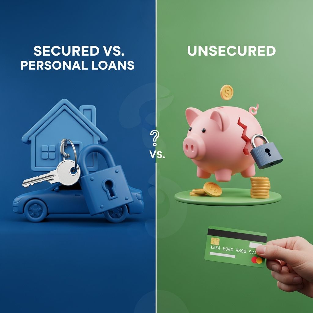 Secured vs. Unsecured Personal Loans: Key Differences Compare secured and unsecured personal loans to find the best option for your financial needs.