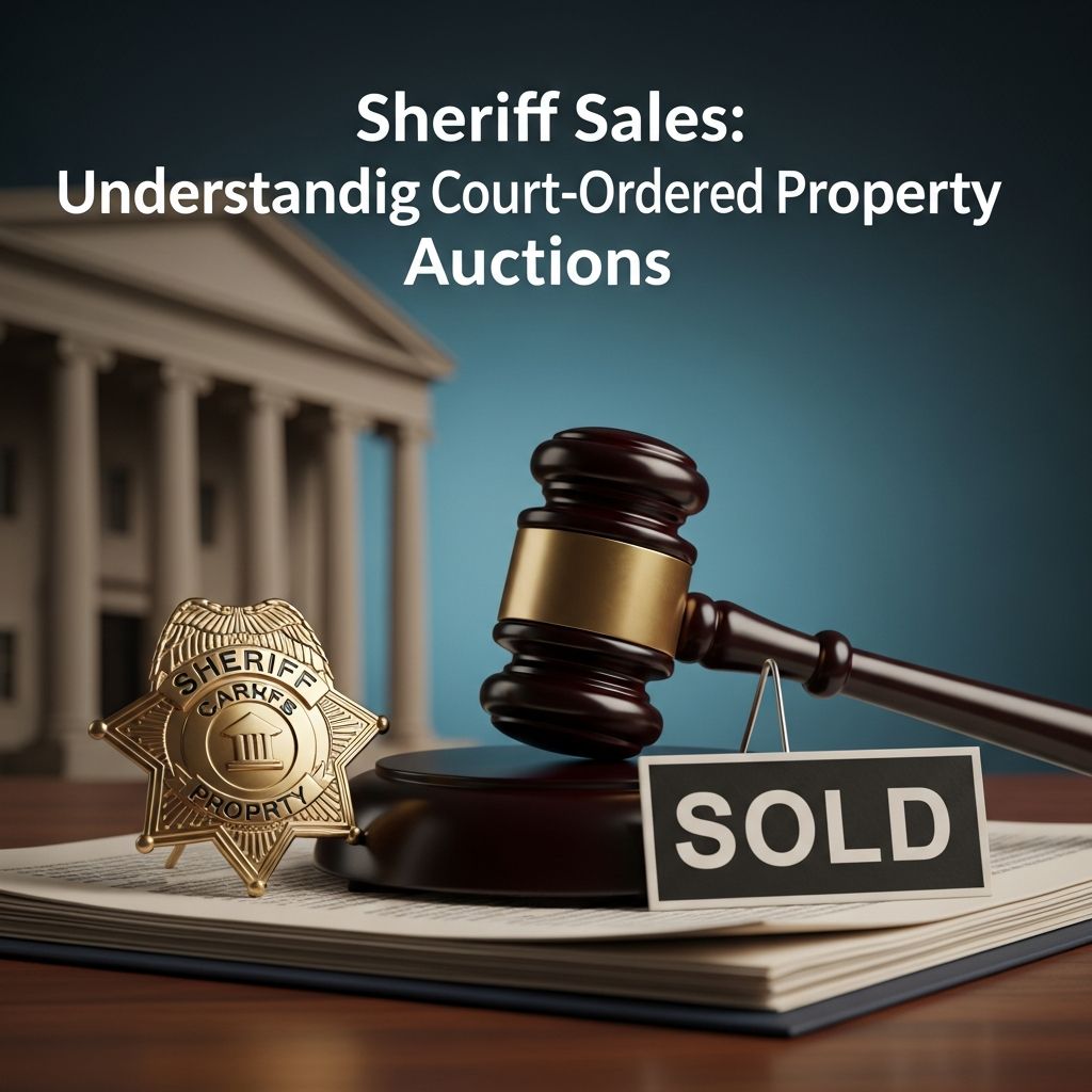Complete guide to sheriff sales: How court-ordered property auctions work and investment opportunities.