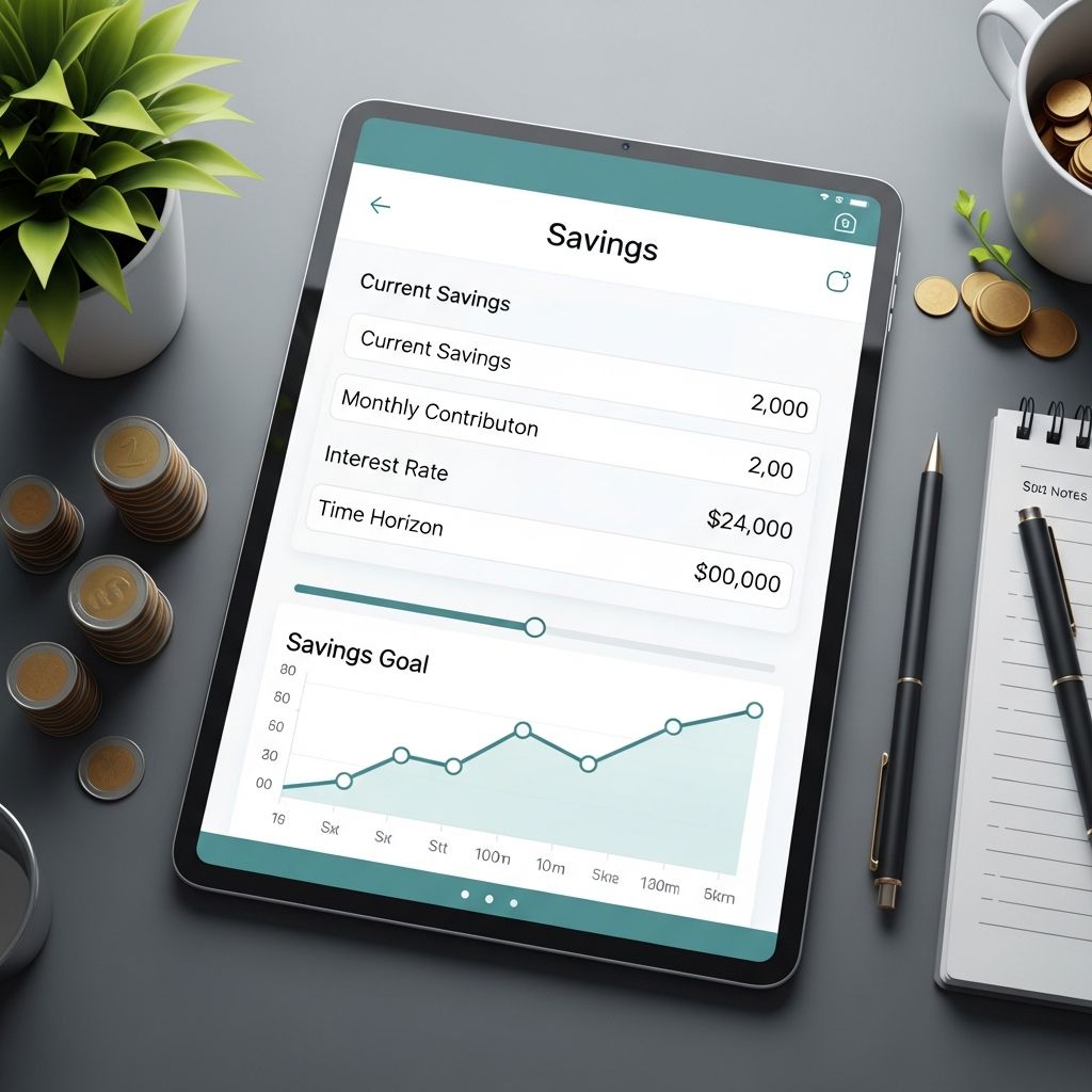 Calculate savings growth with deposits, interest rates, and time periods effortlessly.