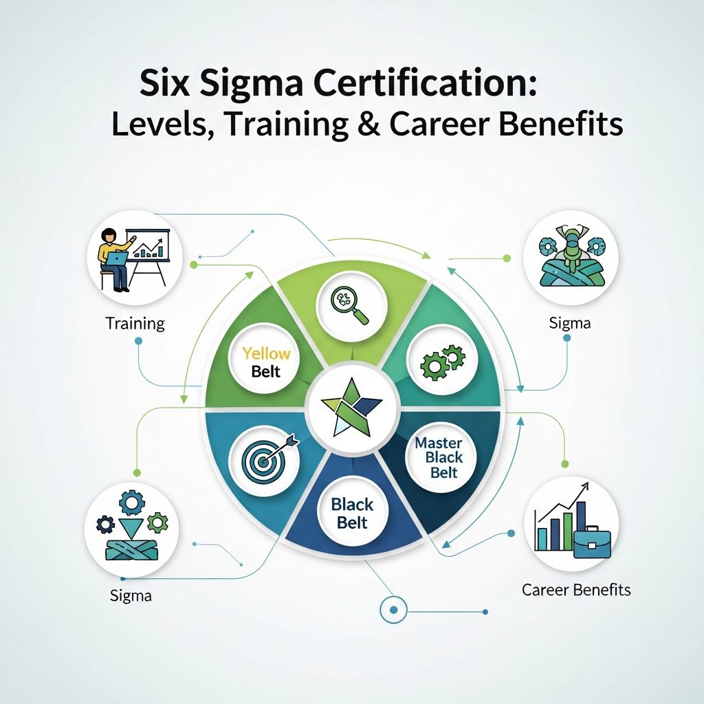 Master Six Sigma certification levels, training costs, and career advancement opportunities in process improvement.