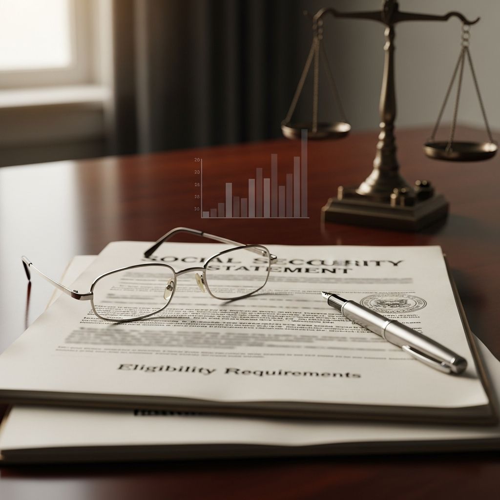 Complete guide to Social Security benefits, eligibility requirements, and retirement planning.