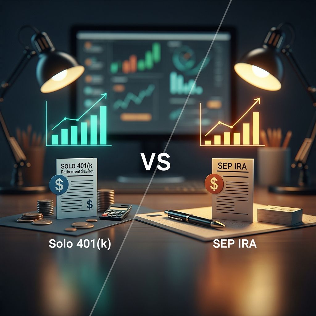 Compare solo 401(k) and SEP IRA plans to find the best retirement strategy for self-employed workers.