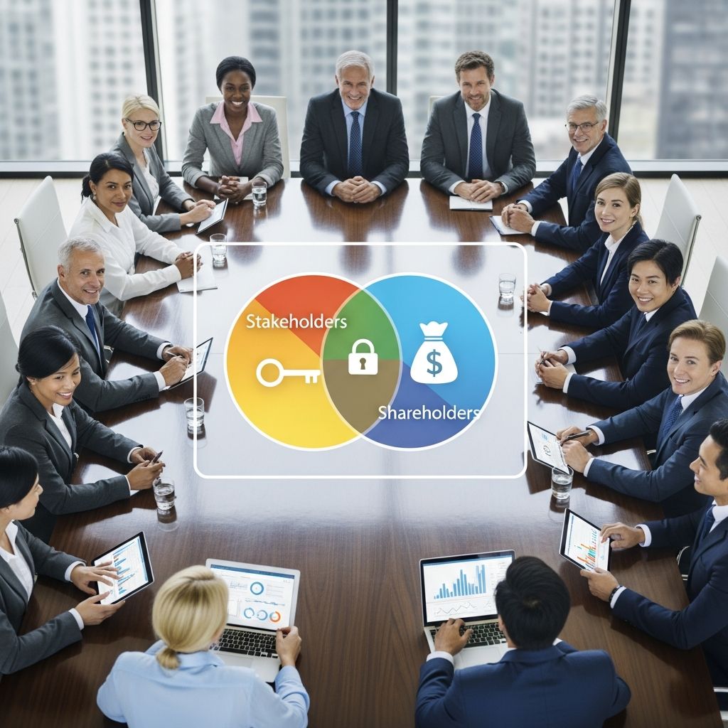 Understand the critical distinctions between stakeholders and shareholders in corporate governance.