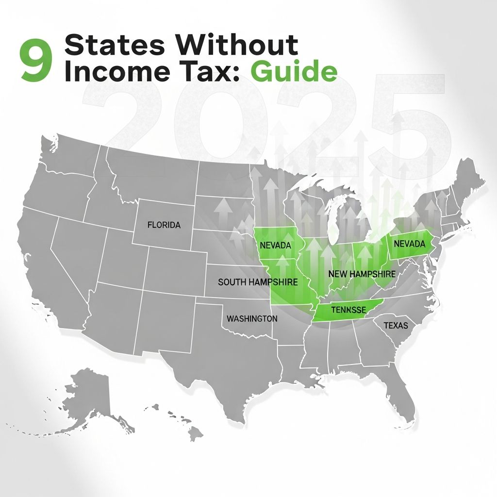 Discover the 9 states with no income tax and how their alternative tax systems work.