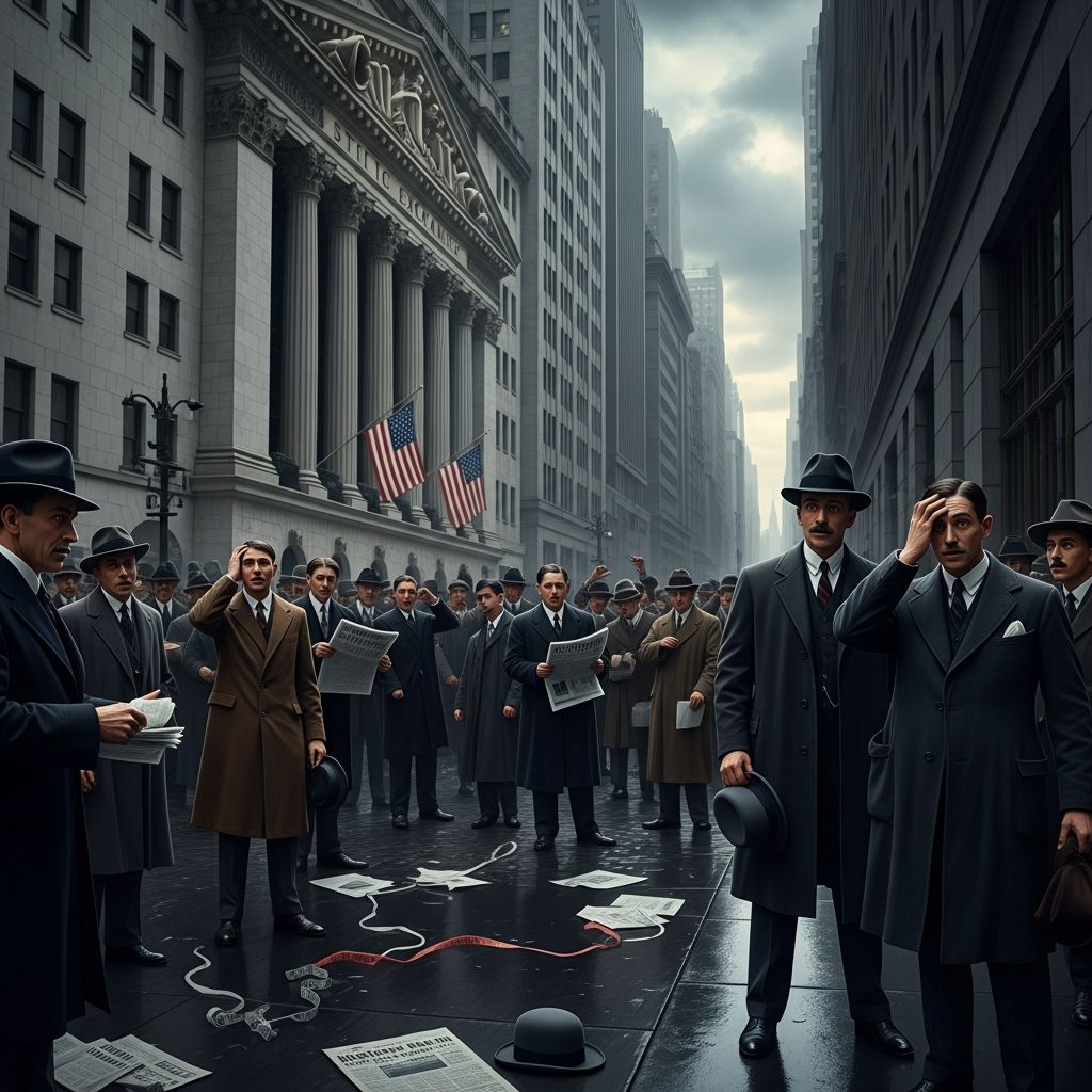 Exploring the pivotal 1929 stock market crash: its causes, devastating effects, and lasting historical significance.