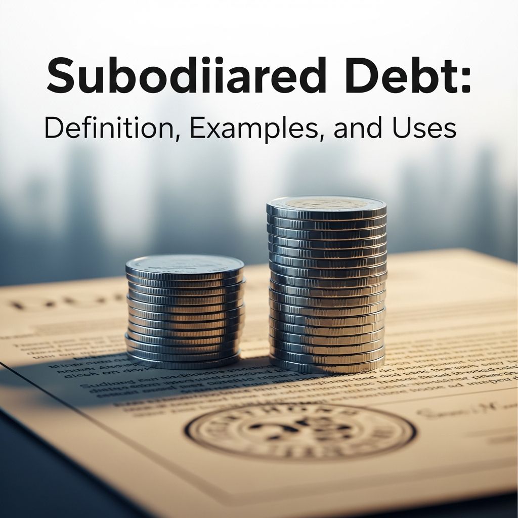 Understanding subordinated debt: Junior securities with higher yields and lower priority claims.