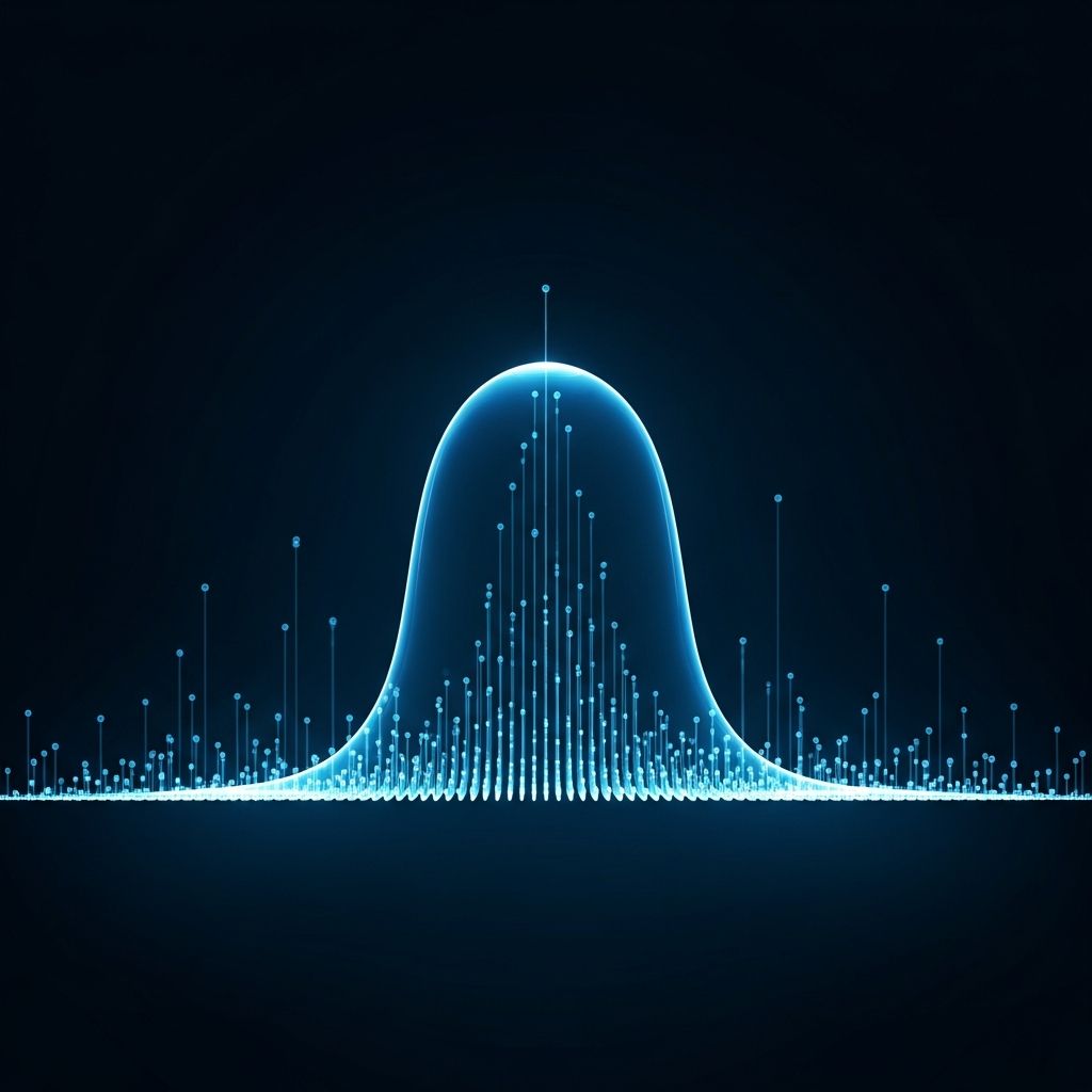 Understanding symmetrical distribution: The bell curve concept in statistical analysis and financial markets.