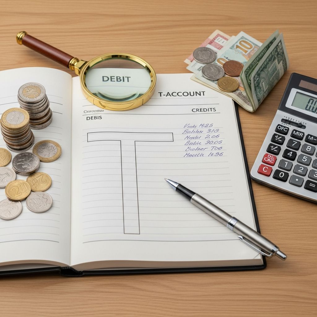 Master T-accounts: The visual foundation of double-entry bookkeeping for accurate financial records.