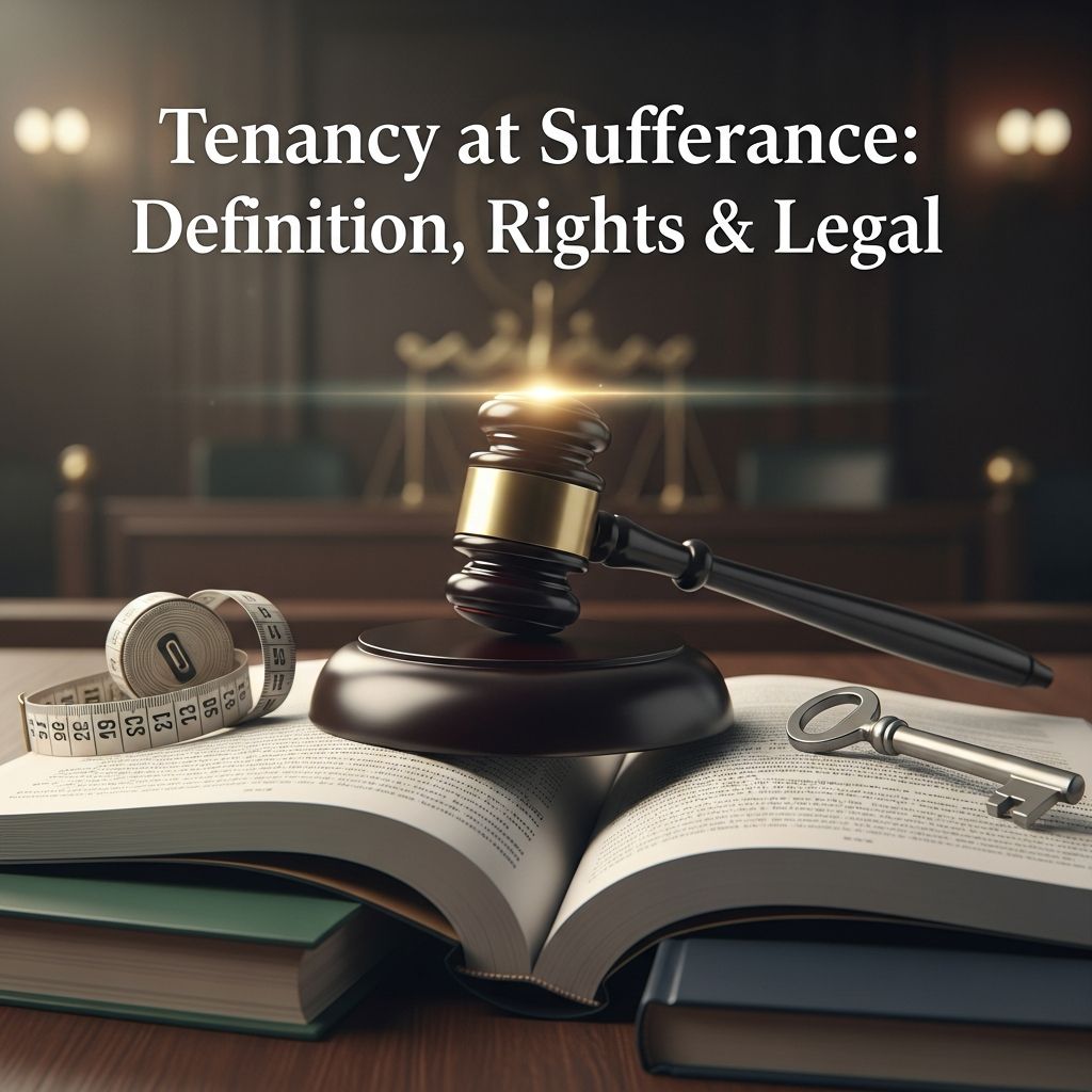 Complete guide to tenancy at sufferance: legal definition, landlord and tenant rights, and eviction procedures.