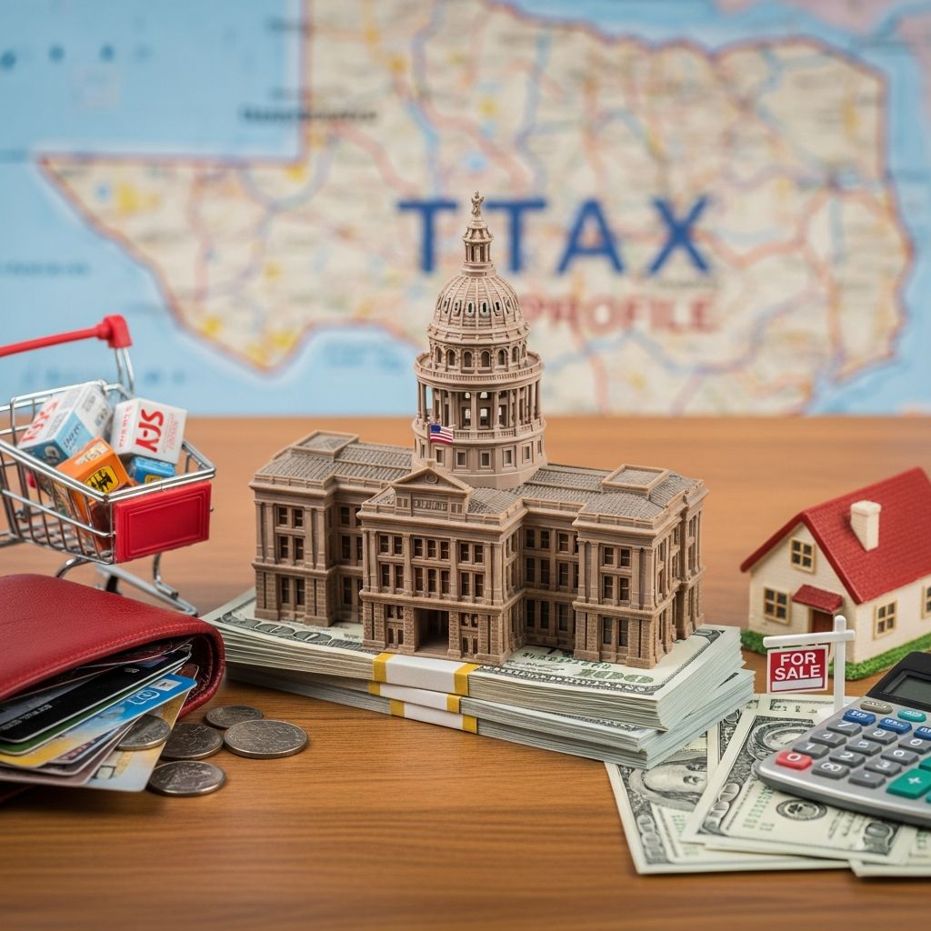 Complete guide to Texas taxes: no income tax, property tax rates, sales tax, and retirement benefits explained.