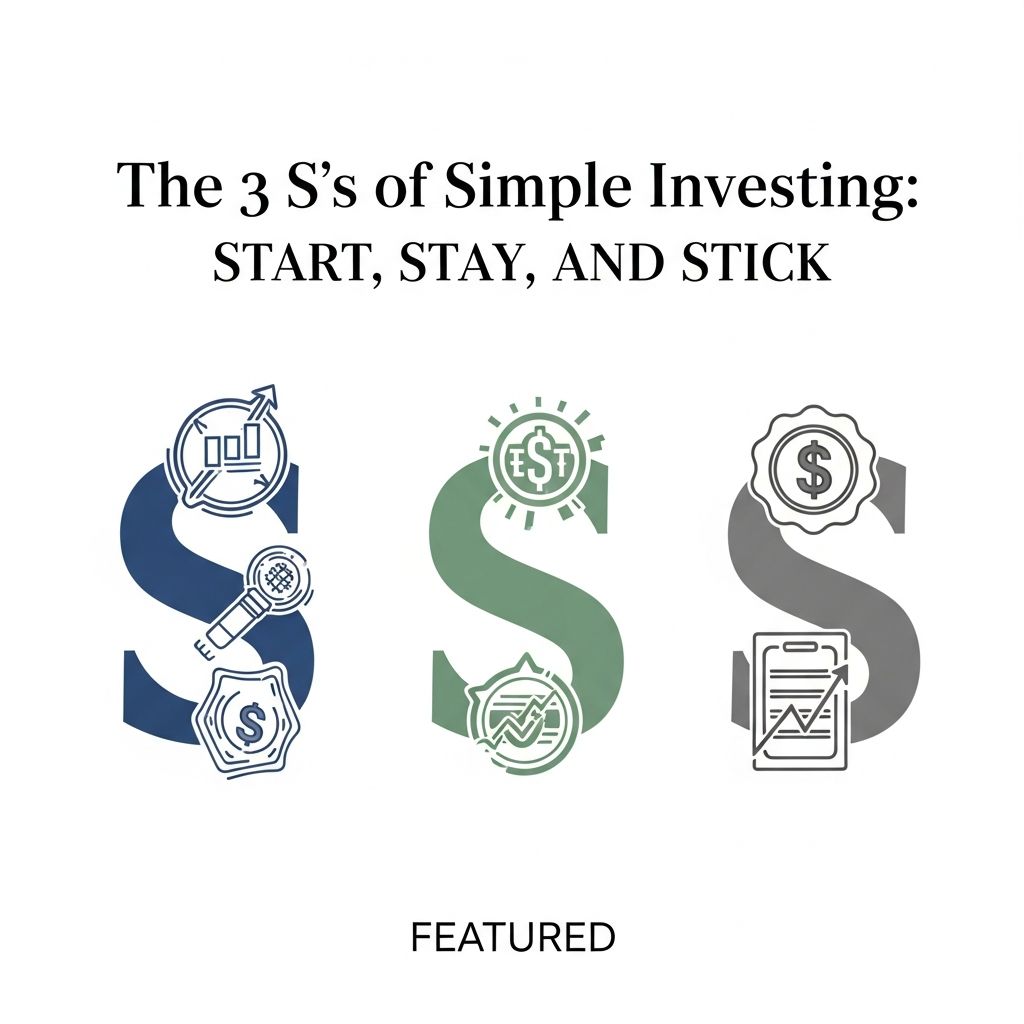 Master the fundamentals of investing with the 3 S framework: Start now, Stay invested, and Stick with your strategy.