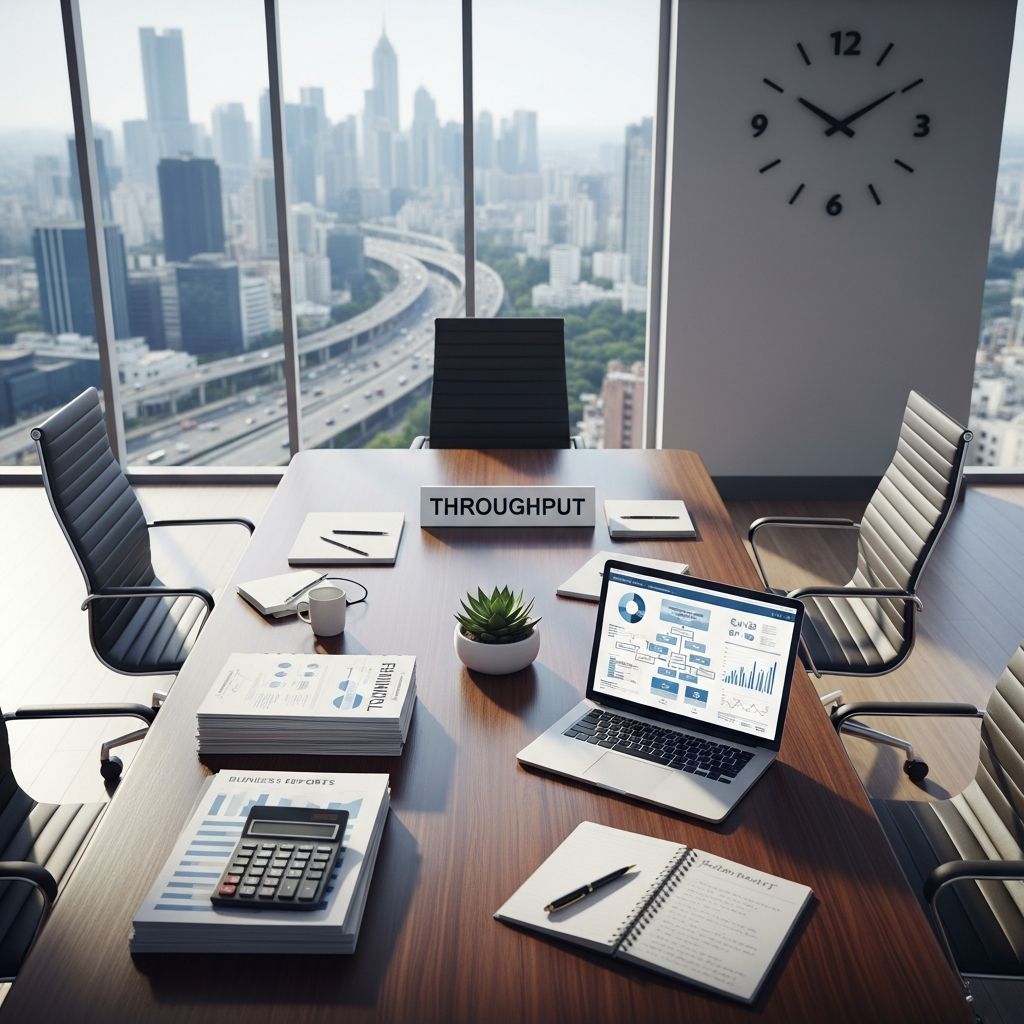 Master throughput metrics to optimize production efficiency and maximize business profitability.