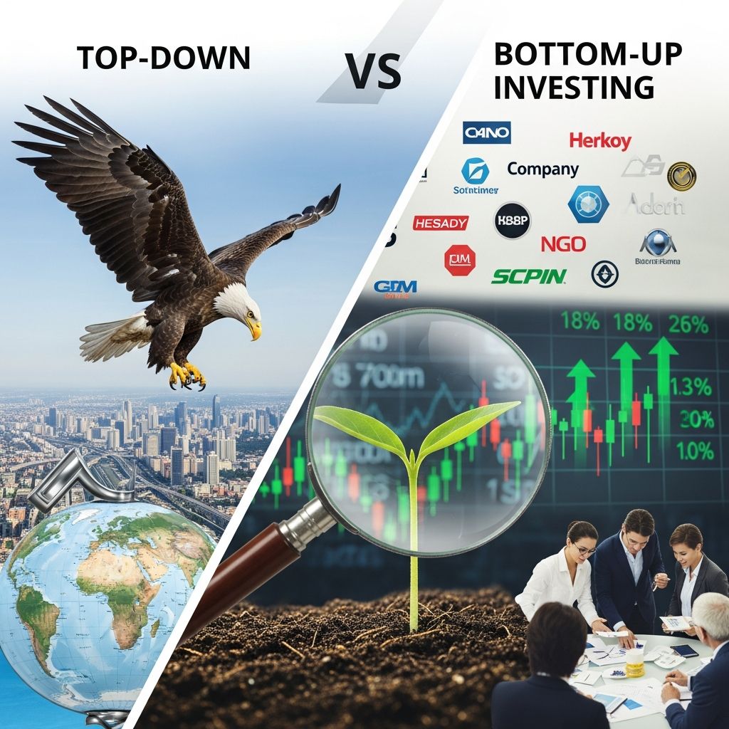 Compare top-down and bottom-up investing approaches to find the strategy that aligns with your investment goals.