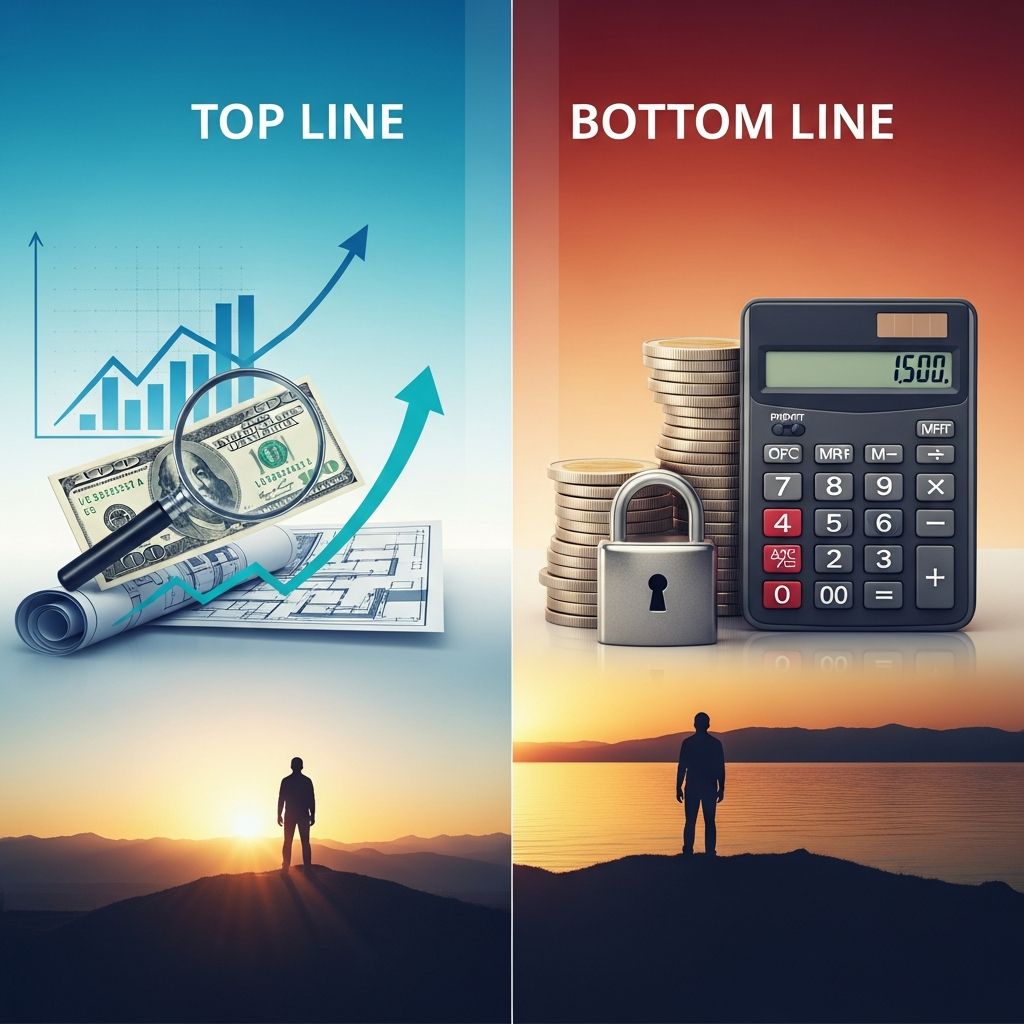 Understand revenue vs. profit: Master the difference between top line and bottom line growth.