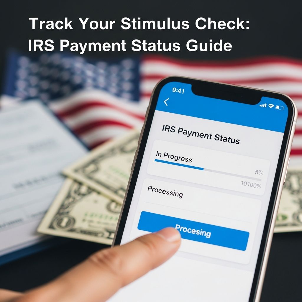 Learn how to track your stimulus check and access your IRS payment status securely.