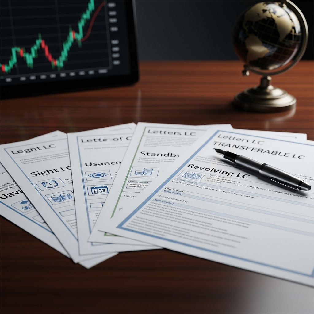 Master the essential types of letters of credit used in international trade and commerce.