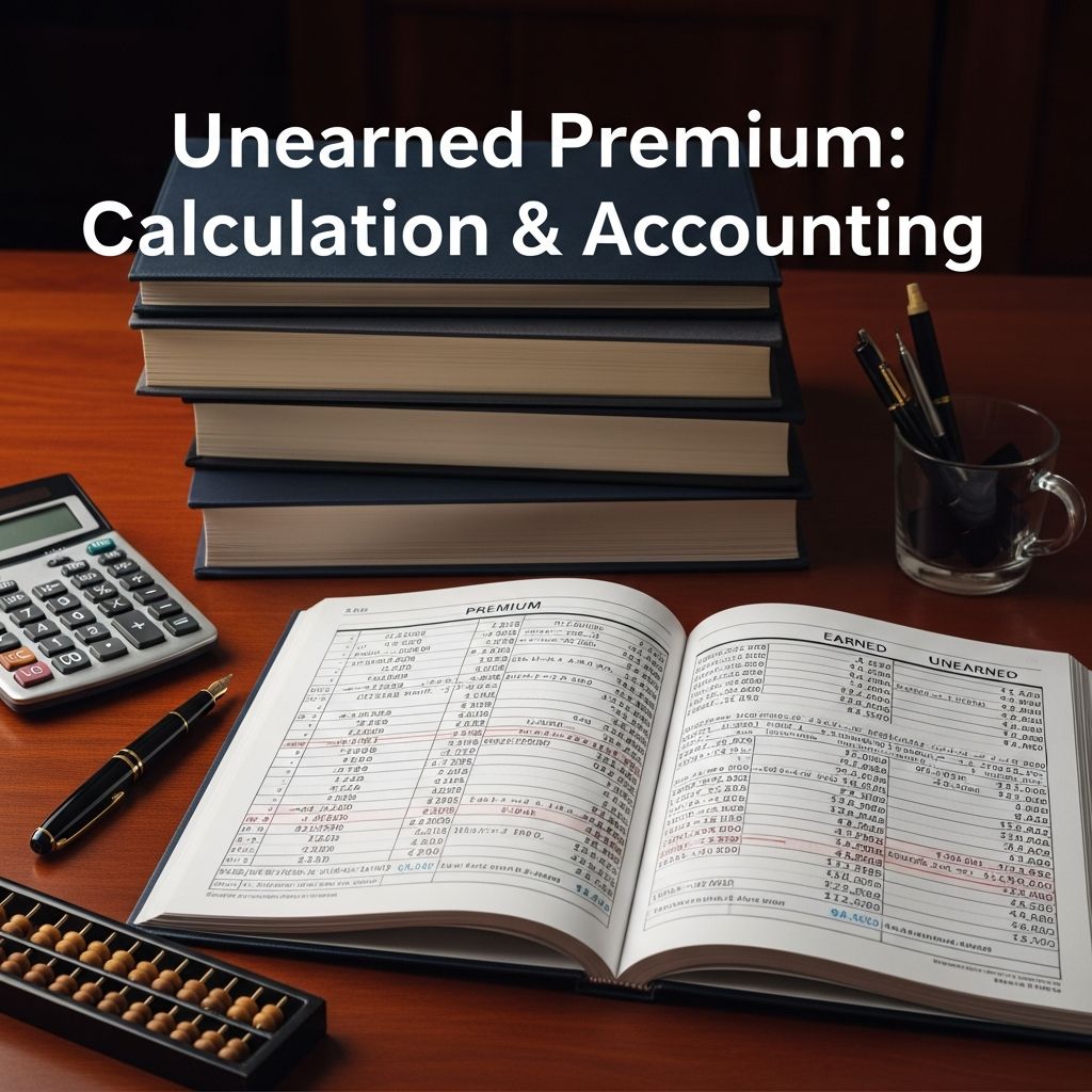 Complete guide to unearned premiums in insurance accounting and financial reporting.
