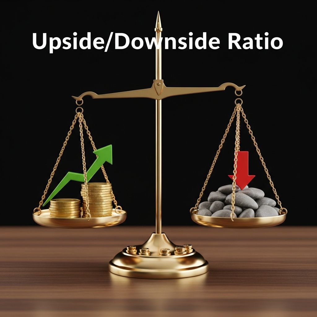 Master the upside/downside ratio metric to evaluate investment performance against market benchmarks.