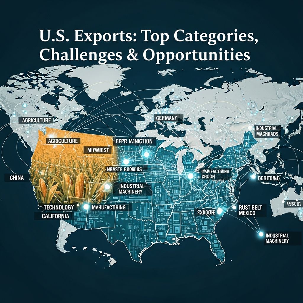 Explore America's leading export sectors, from energy to pharmaceuticals, and understand the challenges and growth opportunities ahead.