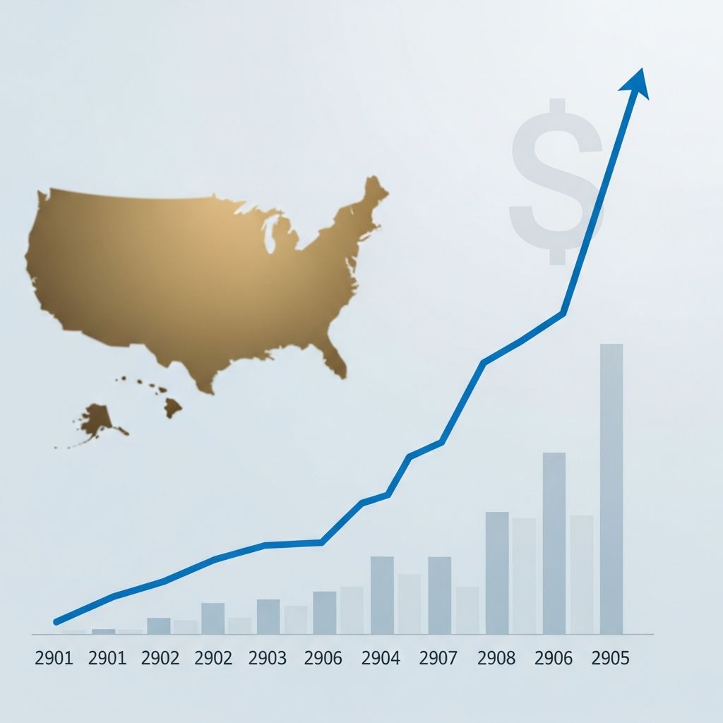 Track America's economic growth: Comprehensive US GDP data from 1960 to 2025.