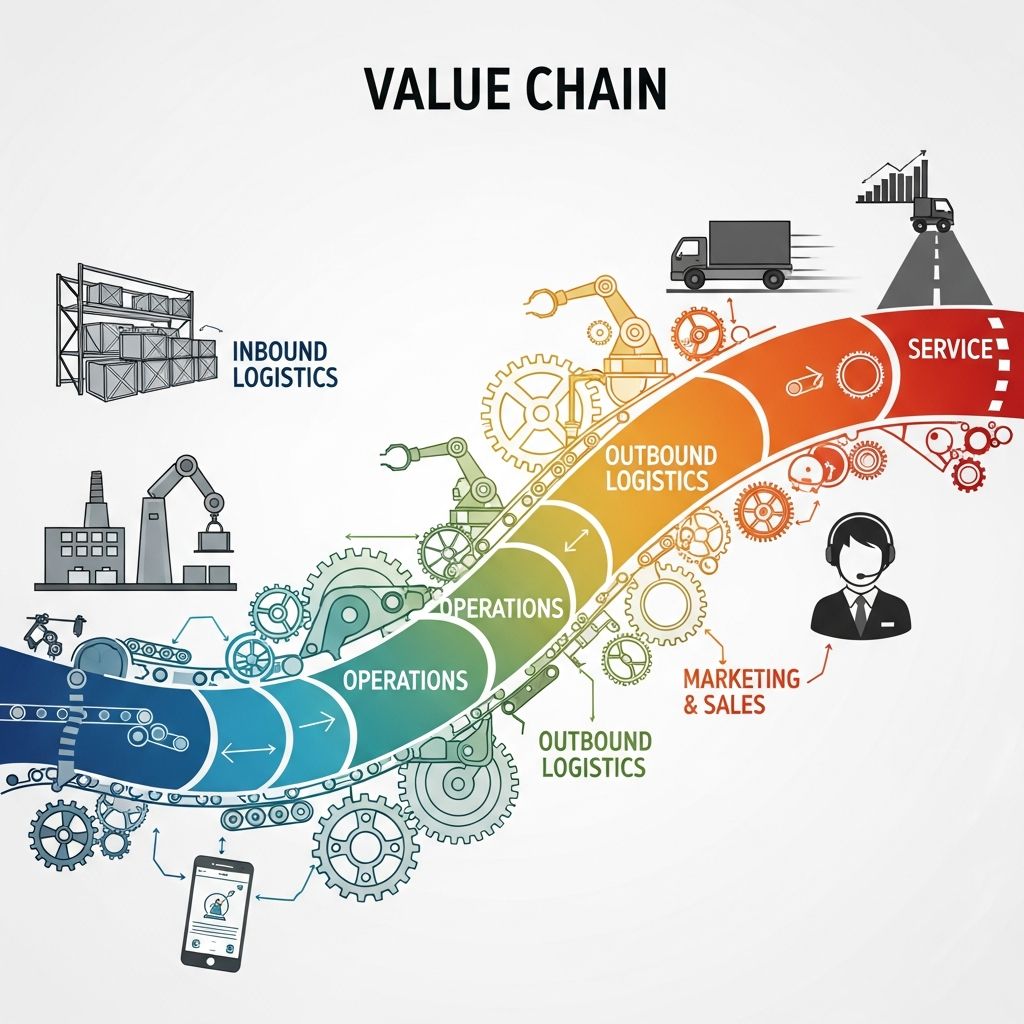 Understand how value chains drive competitive advantage and business optimization.