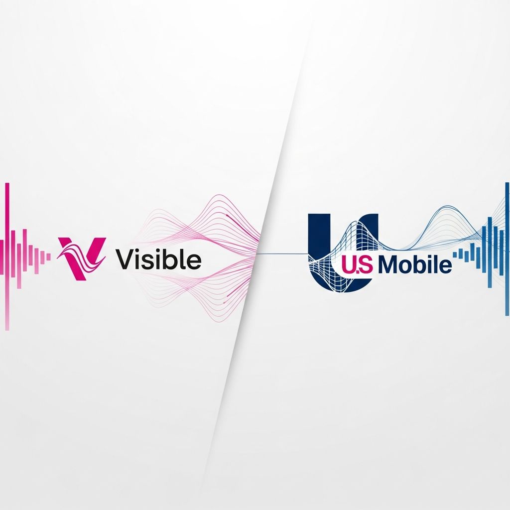 Compare Visible and US Mobile prepaid plans: pricing, coverage, features, and which carrier offers the best value.