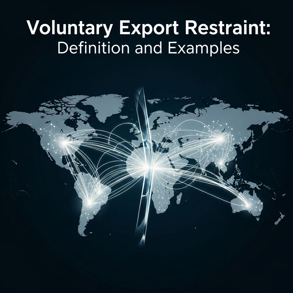 Understanding VERs: Self-imposed trade restrictions that protect domestic industries from import competition.