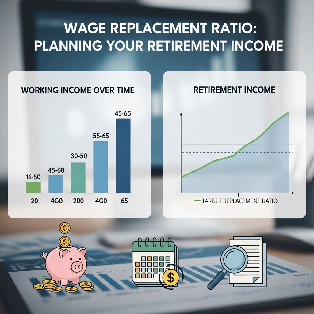 Master your retirement finances by understanding wage replacement ratios and income needs.