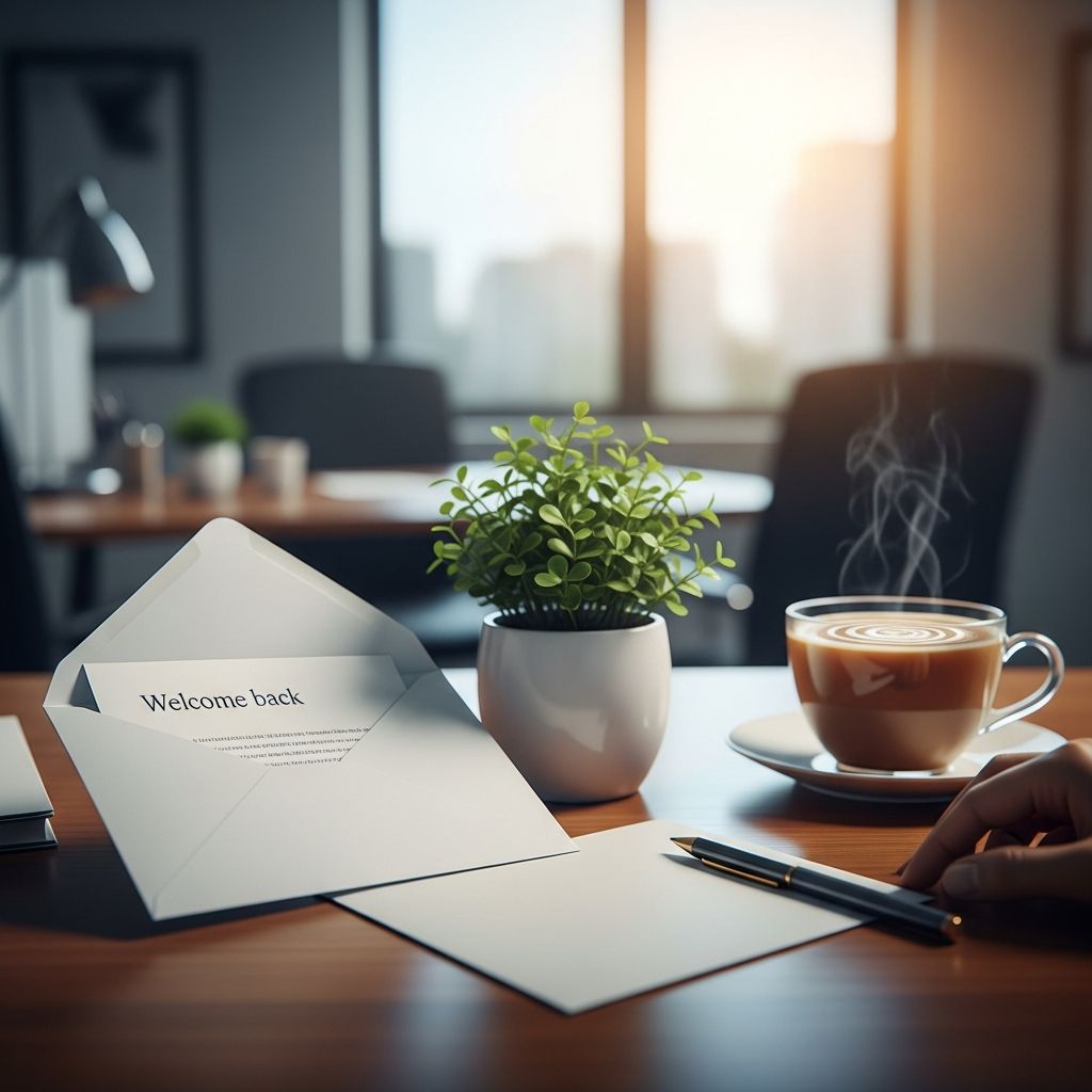 Professional templates and guidance for composing effective welcome back letters after employee sick leave absences.